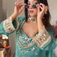 Mirror Work Fendy Silk Sharara Set with Dupatta