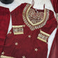 Mirror Work Fendy Silk Sharara Set with Dupatta