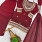 Mirror Work Fendy Silk Sharara Set with Dupatta