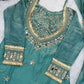 Mirror Work Fendy Silk Sharara Set with Dupatta