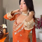 Mirror Work Fendy Silk Sharara Set with Dupatta