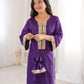 Mirror Work Natural Crepe Kurti Pant Set with Batwa for Festive Wear
