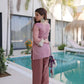 Mirror Work Salasa Kurta Pant Set with Batwa