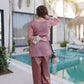 Mirror Work Salasa Kurta Pant Set with Batwa
