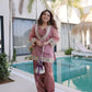 Mirror Work Salasa Kurta Pant Set with Batwa