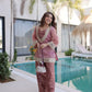 Mirror Work Salasa Kurta Pant Set with Batwa