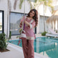 Mirror Work Salasa Kurta Pant Set with Batwa