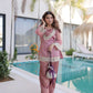 Mirror Work Salasa Kurta Pant Set with Batwa