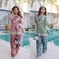 Mirror Work Salasa Kurta Pant Set with Batwa