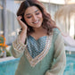 Mirror Work Salasa Kurta Pant Set with Batwa