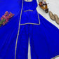 Mirror Work Silk Kurta Palazzo Set with Dupatta