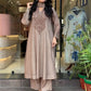 Mocha Paisley Anarkali Set