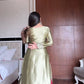 Moss Satin Embroidered Sharara Suit Set for Festive and Wedding Wear