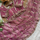 Moss Silk Leheriya Sequin Saree with Blouse