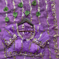 Moss Silk Leheriya Sequin Saree with Blouse