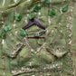 Moss Silk Leheriya Sequin Saree with Blouse