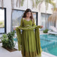Mul Chanderi Anarkali Kurti Set with Dupatta for Festive and Wedding Wear