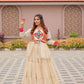 Multicolor Gamthi Work Cotton Lehenga Choli with Koti for Navratri and Festive Wear