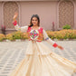 Multicolor Gamthi Work Cotton Lehenga Choli with Koti for Navratri and Festive Wear