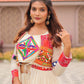 Multicolor Gamthi Work Cotton Lehenga Choli with Koti for Navratri and Festive Wear