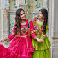 Multicolor Gamthi Work Cotton Lehenga Choli with Koti for Navratri and Festive Wear