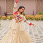 Multicolor Gamthi Work Cotton Lehenga Choli with Koti for Navratri and Festive Wear