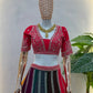 Multicolour Georgette Lehenga With Sequin Embroidery