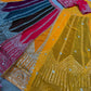 Multicolour Georgette Lehenga With Sequin Embroidery