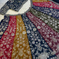 Multicolour Kali Lehenga With Heavy Zari Work