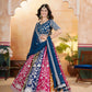 Multicolour Kali Lehenga With Heavy Zari Work