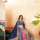 Multicolour Kali Lehenga With Heavy Zari Work