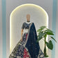Multicolour Kali Lehenga With Heavy Zari Work