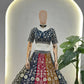 Multicolour Kali Lehenga With Heavy Zari Work