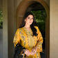 Mustard Bird Embroidered Kurti