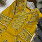 Mustard Bird Embroidered Kurti