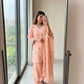 Mustard Chanderi Kurta Farshi Palazzo Set