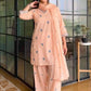 Mustard Chanderi Kurta Farshi Palazzo Set