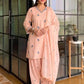Mustard Chanderi Kurta Farshi Palazzo Set