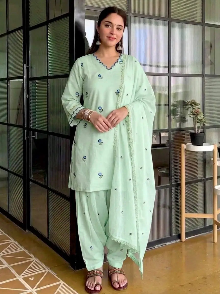 Mustard Chanderi Kurta Farshi Palazzo Set