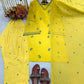 Mustard Chanderi Kurta Farshi Palazzo Set