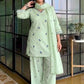 Mustard Chanderi Kurta Farshi Palazzo Set