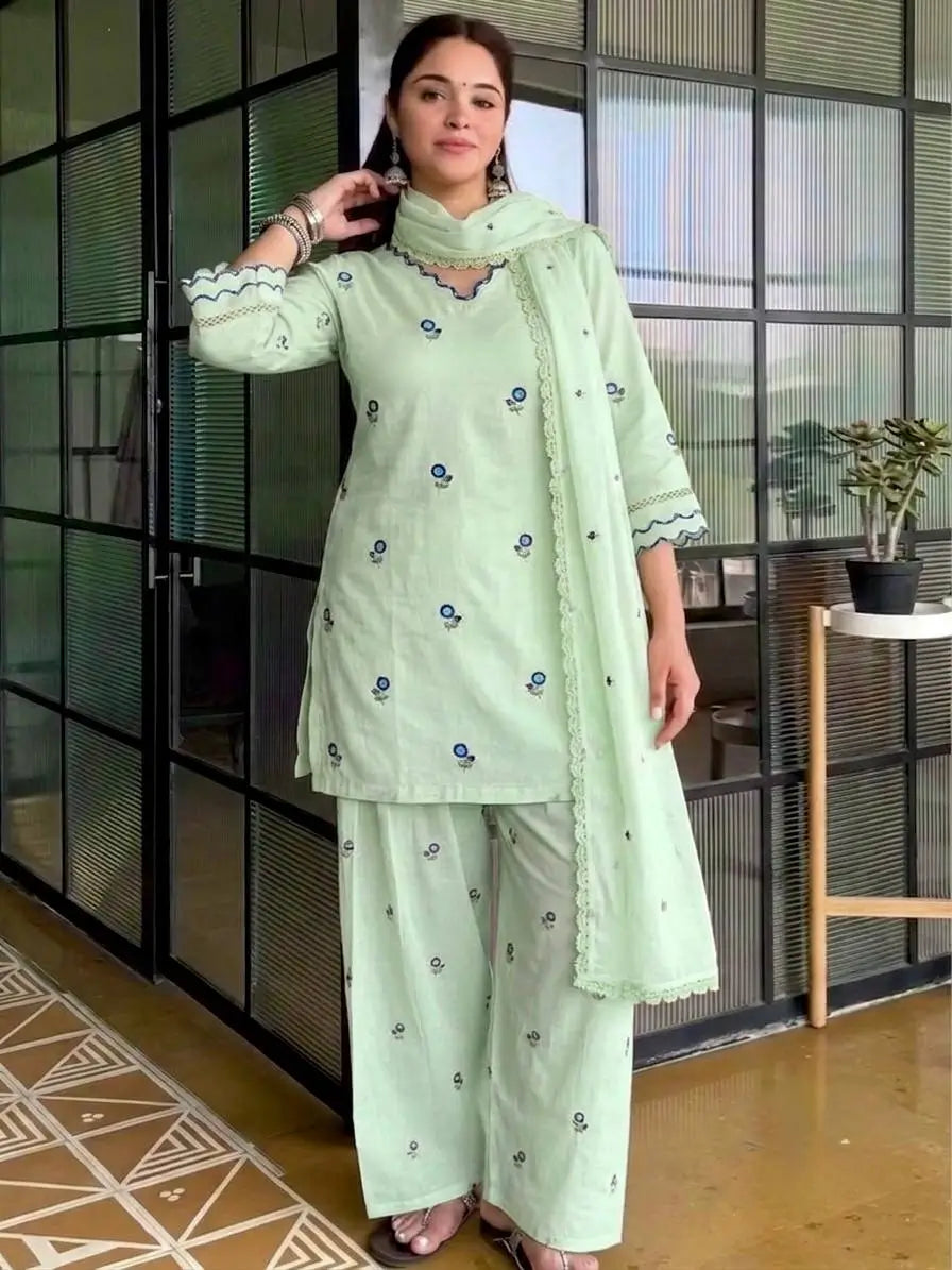 Mustard Chanderi Kurta Farshi Palazzo Set