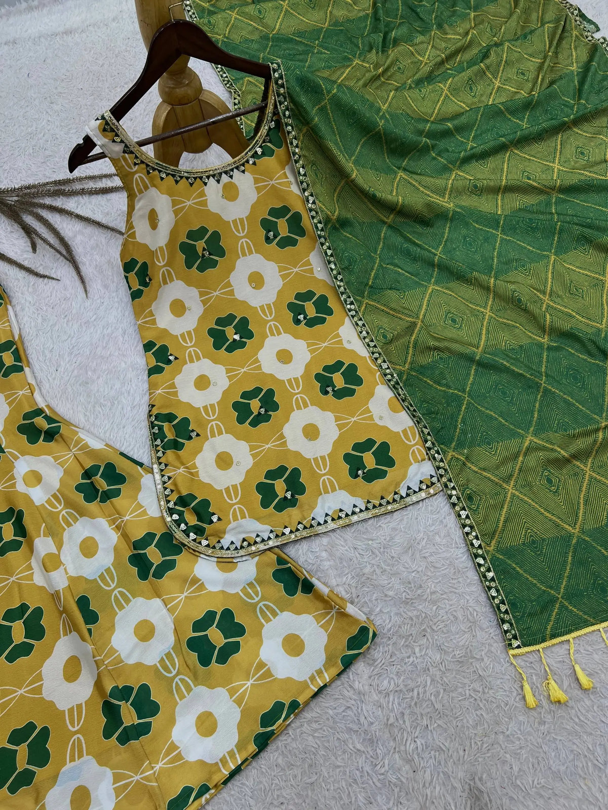 Mustard Floral Co-ord Set