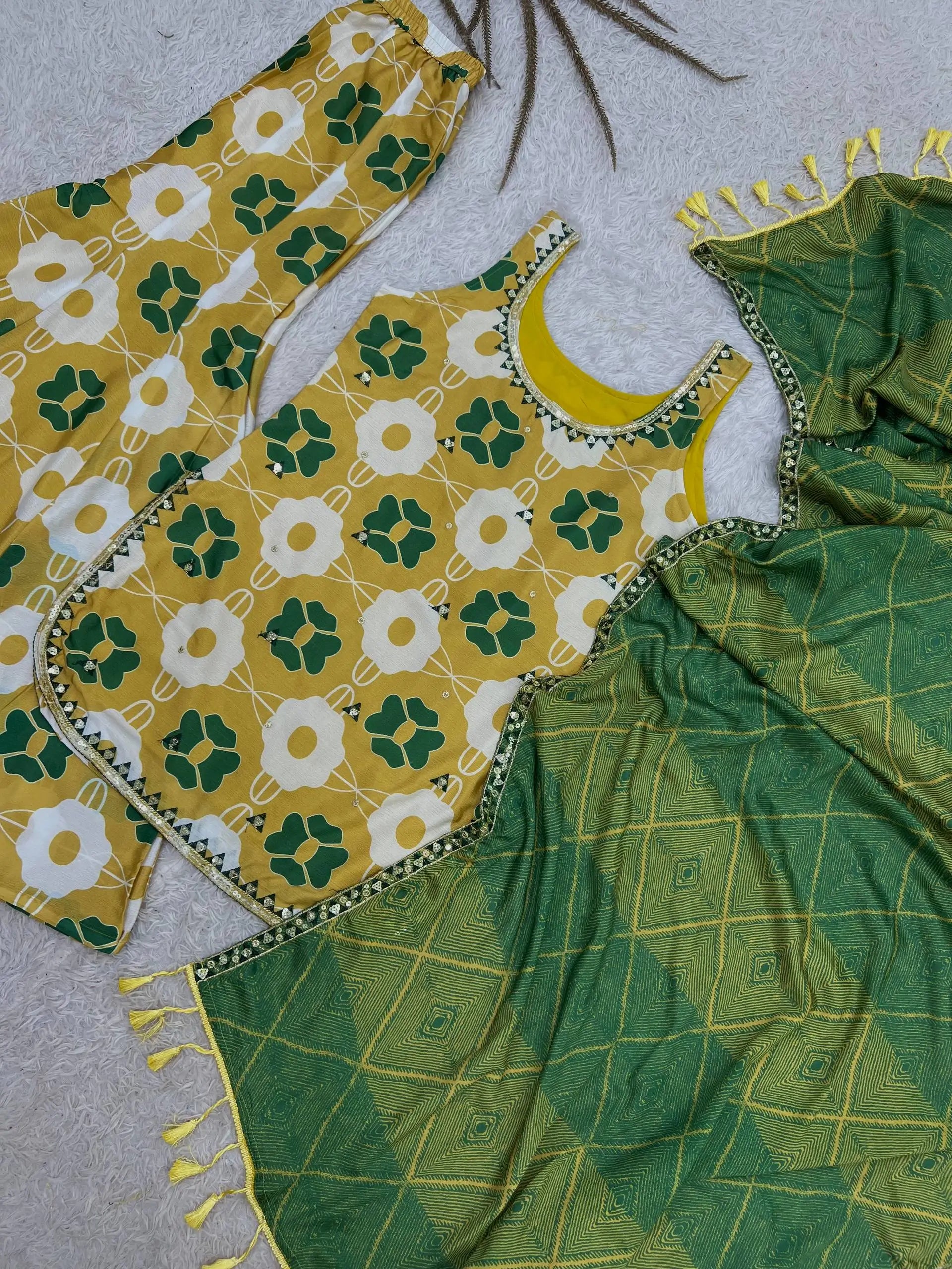 Mustard Floral Co-ord Set