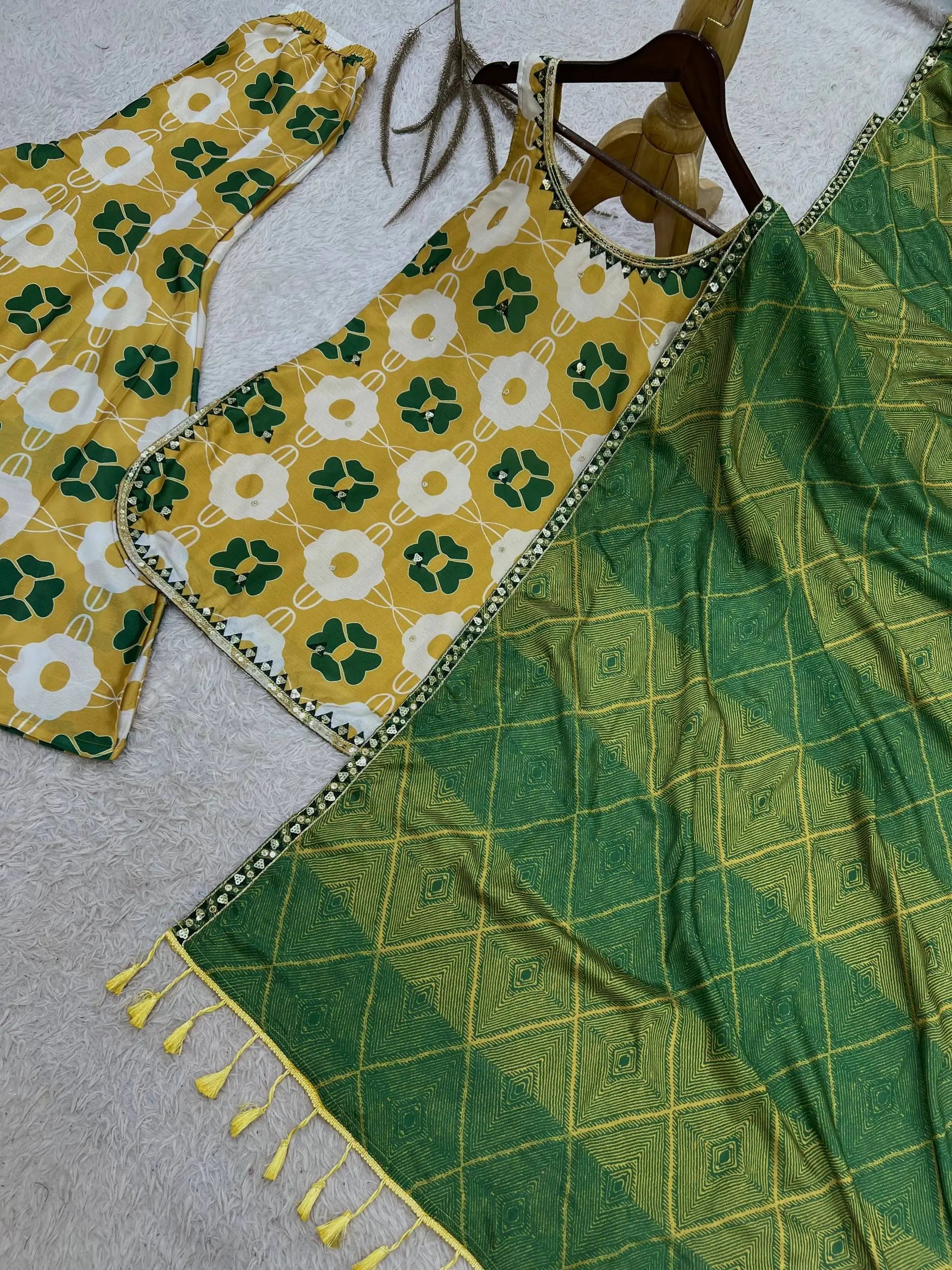 Mustard Floral Co-ord Set