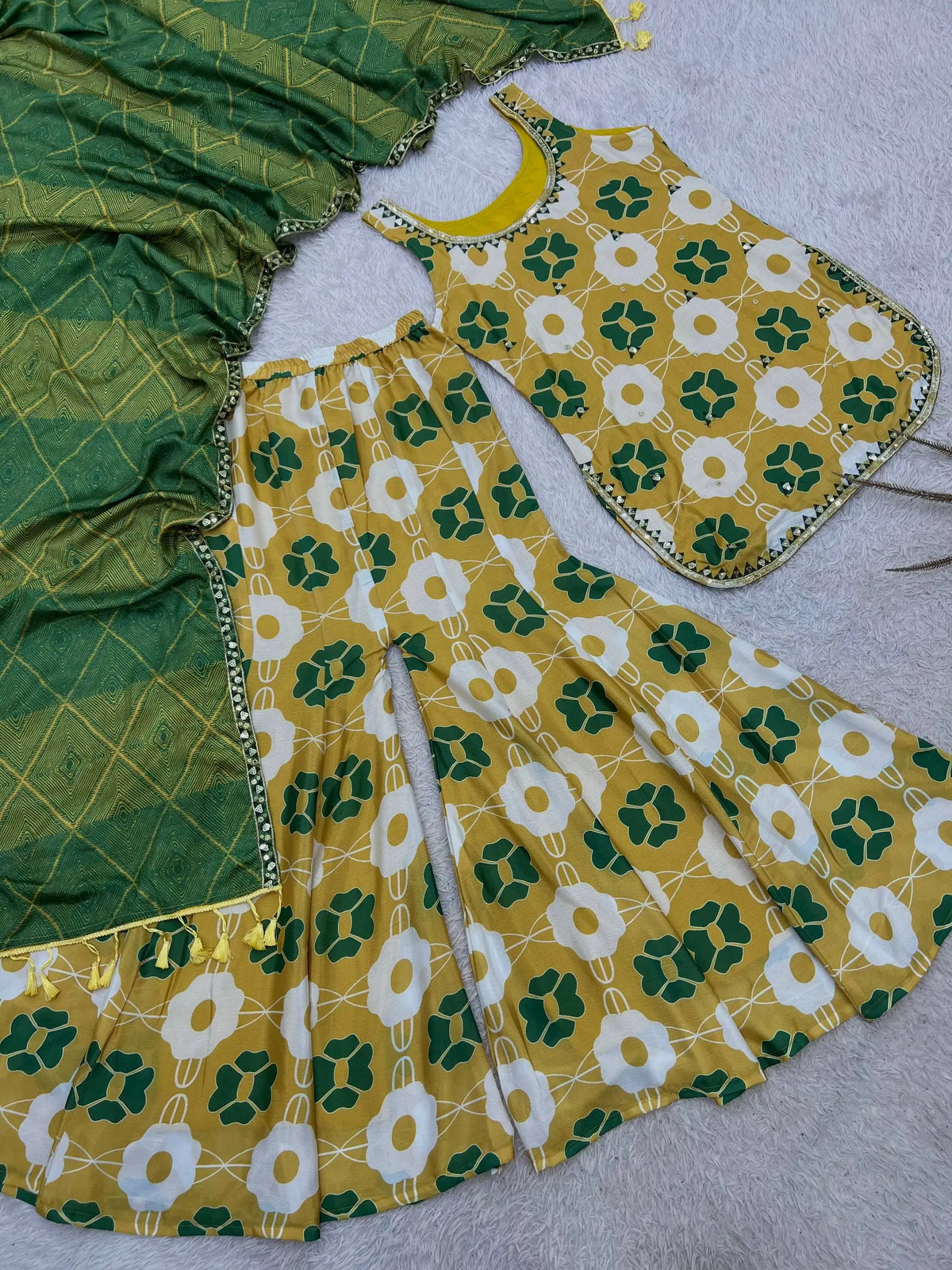 Mustard Floral Co-ord Set