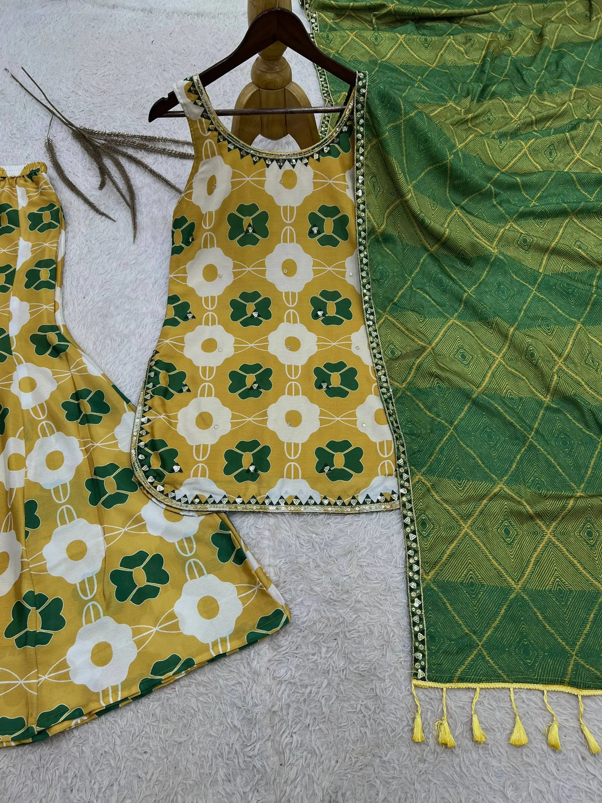 Mustard Floral Co-ord Set