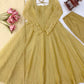 Mustard Foil Work Shimmer Gown