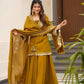 Mustard Gota Flared Sharara