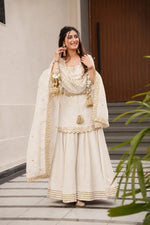 Mustard Gota Flared Sharara